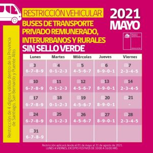 restricción vehicular buses